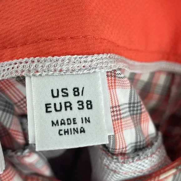 Annika Cutter & Buck Womens golf shorts size 8 plaid 2638 - Picture 5 of 9